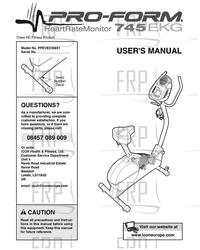 Owners Manual, PFEVEX39831,UK - Product Image