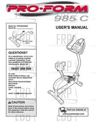 Manual, Owner's, PFEVEX23020,UK - Product Image