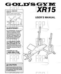 Owners Manual, GGBE14821 - Product Image