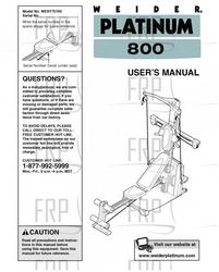Owners Manual, WESY75740 - Product Image