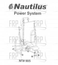 Manual, owner's NT905 - Product Image Manual, owner's NT905 - Product Image