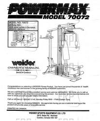 Owners Manual, 70072-3,ASSEMBLY MANUAL - Product Image Owners Manual, 70072-3,ASSEMBLY MANUAL - Product Image