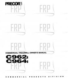 OWNERS MANUAL C964 - Product Image