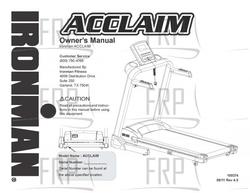 Manual, Owners - Product Image Manual, Owners - Product Image
