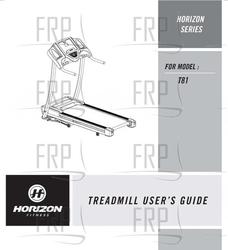 Owners Manual-T81 - Product Image