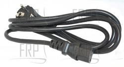 Power Cord, European, TV Only - Product Image