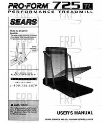 Owners Manual, 297761 - Product Image Owners Manual, 297761 - Product Image