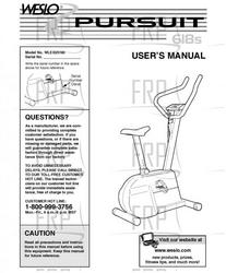 Owners Manual, WLEX25190 - Product Image