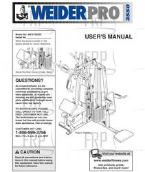 Owners Manual, WESY38320 - Product Image