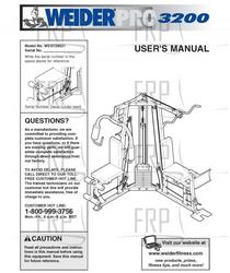 Owners Manual, WESY29521 - Product Image