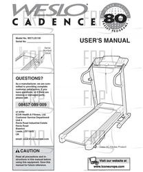 Owners Manual, WETL25130 - Product Image
