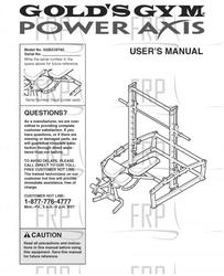Owners Manual, GGBE35430 - Product Image