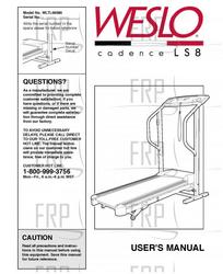 Owners Manual, WLTL56580 - Product Image