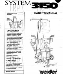 Owners Manual, WFF31500 - Product Image