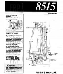 Owners Manual, WESY85150 - Product Image