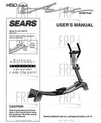 Owners Manual, 290740 F02662AC - Product Image