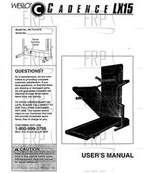 Owners Manual, WLTL31570 G02770-C - Product Image