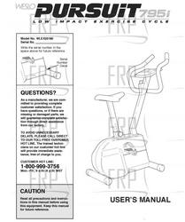 Owners Manual, WLEX23180 H01849-C - Product Image