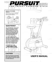 Owners Manual, WLEX23080 H02029-C - Product Image