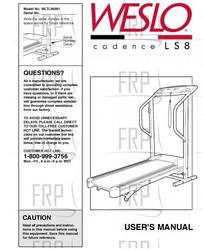 Owners Manual, WLTL56581 - Product Image