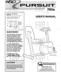 Owners Manual, WLEX29190 - Product Image