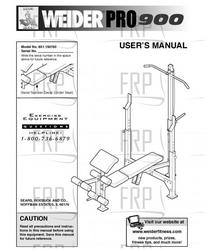 Owners Manual, 150760 162930A - Product Image