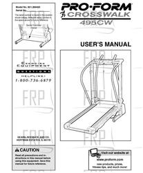 Owners Manual, 299420 166402- - Product Image