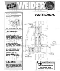 Manual, Owners, WESY39100 - Product Image