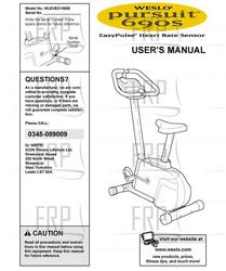 Owners Manual, WLEVEX1450 - Product Image