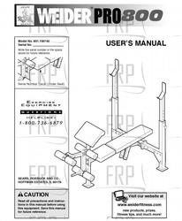 Owners Manual, 150742 - Product Image