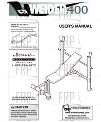 Owners Manual, 150721 - Product Image