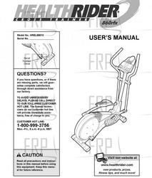 Owners Manual, HREL69010 - Product Image