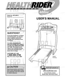 Owners Manual, HRTL08012 182818- - Product Image