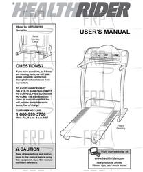 Owners Manual, HRTL0591R0 - Product Image