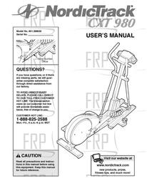 Owners Manual, 298650 - Product Image