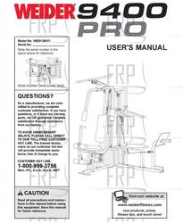 Owners Manual, WESY39311 - Product Image
