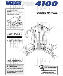 Owners Manual, 159821 - Product Image