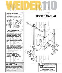 Owners Manual, WEBE03820 - Product Image