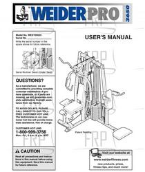 Owners Manual, WESY39520 - Product Image