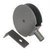 Bracket, Pulley, Pewter - Product Image