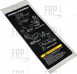 Decal, Caution, Function - Product Image