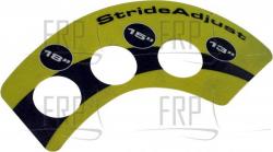 DECAL,PEDAL DISK,RT,13/15/18" - Product Image