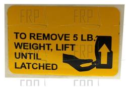 Decal, Lift to Latch - Product Image
