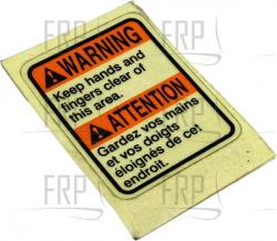 Decal, Warning, Site - Product Image