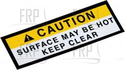 Decal, Warning, Surface Caution - Product Image