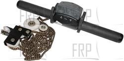 Handlebar/Pulley/Chain Assembly. - Product Image