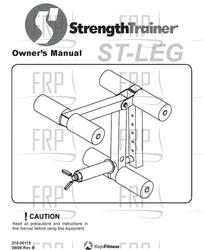 MANUAL, ST-LEG - Product Image MANUAL, ST-LEG - Product Image