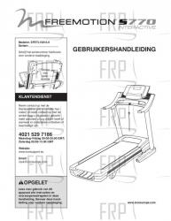 Manual, Owner's Dutch - Image Manual, Owner's Dutch - Image