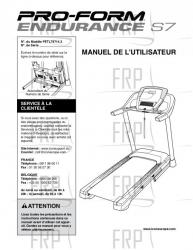 Manual, Owner's French - Image Manual, Owner's French - Image