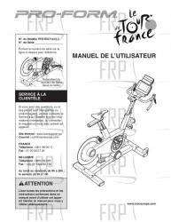 Manual, Owner's French - Image Manual, Owner's French - Image